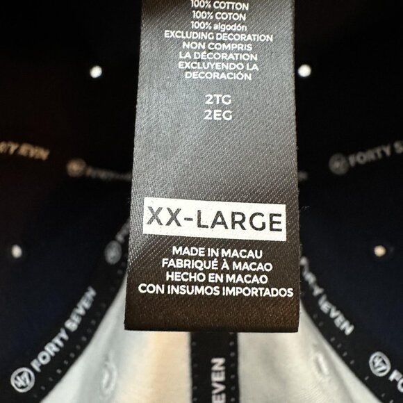 Atlanta Braves Hat Cap Strap Back Mens XX-Large Navy White MLB Baseball Blue 47 - Picture 11 of 15